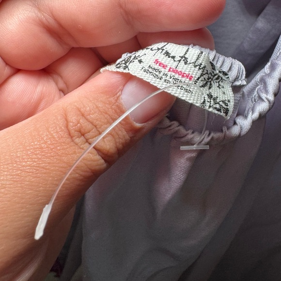 Free People Medium lavender purple / navy blue on the rise mini slip - Picture 11 of 13